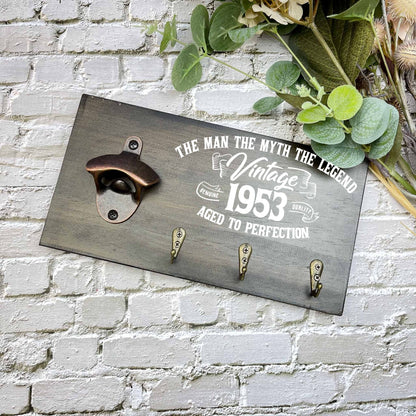 Man the Myth The Legend 70th Birthday beer sign, 1953 beer sign gift, 1954 birthday, 70th celebration, bottle opener sign