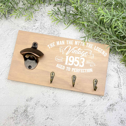 Man the Myth The Legend 70th Birthday beer sign, 1953 beer sign gift, 1954 birthday, 70th celebration, bottle opener sign