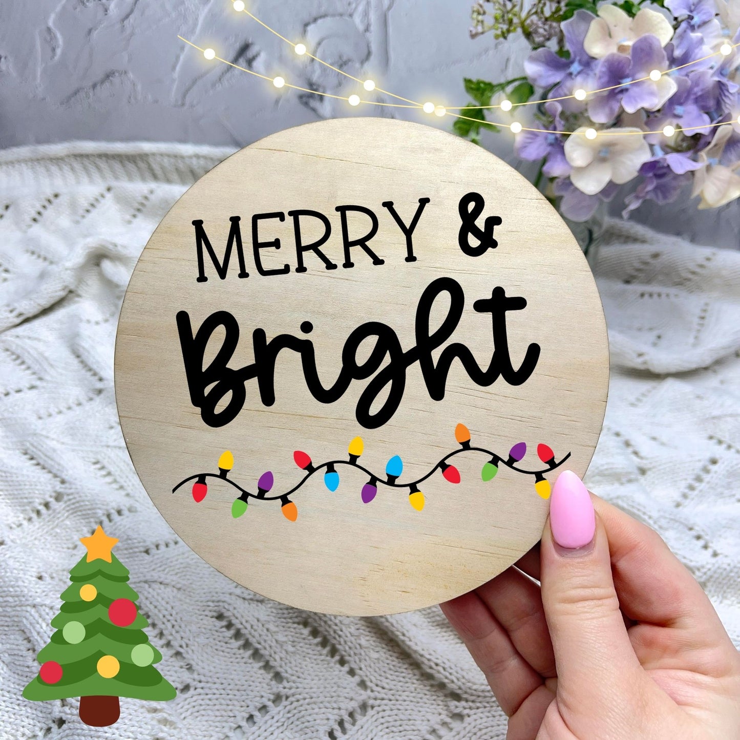 Merry and Bright Sign, Seasonal Decor, Holidays decor, Christmas Decor, festive decorations c4