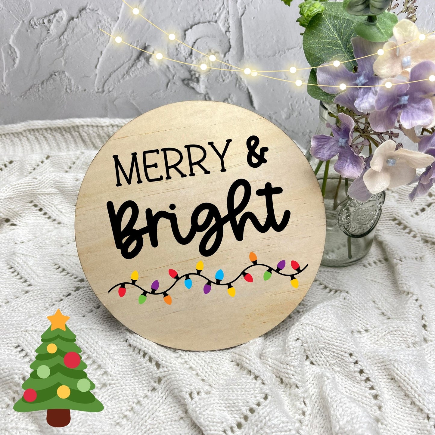 Merry and Bright Sign, Seasonal Decor, Holidays decor, Christmas Decor, festive decorations c4