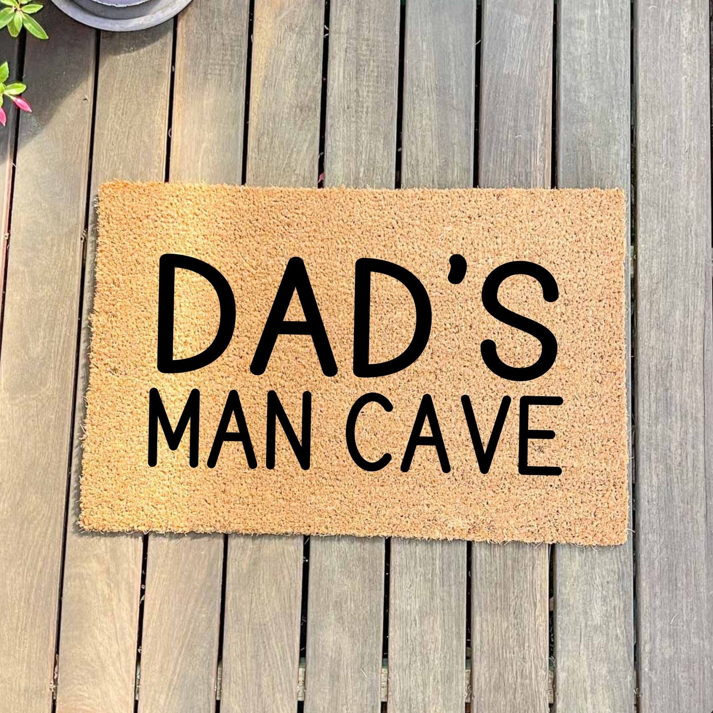 Dad's man cave doormat, fathers day gift, gifts for him, birthday gift, dad doormat, grandpa doormat