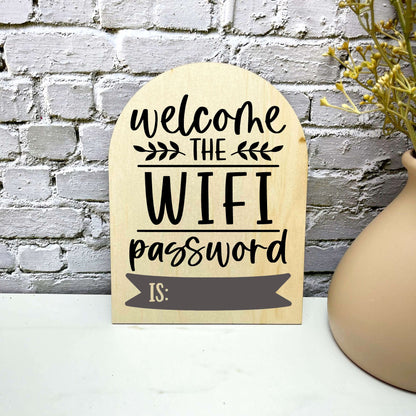 Welcome Wifi Chalkboard, Wifi sign, fill in wifi board, airbnb sign, home wifi