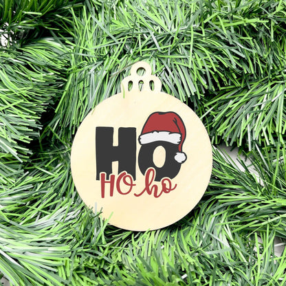 Ho Ho Ho bauble, christmas ornament, christmas bauble, ornament, family ornament