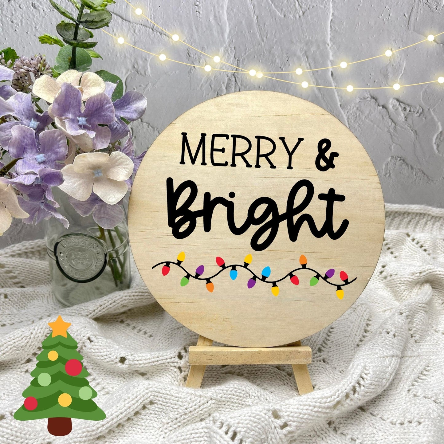 Merry and Bright Sign, Seasonal Decor, Holidays decor, Christmas Decor, festive decorations c4