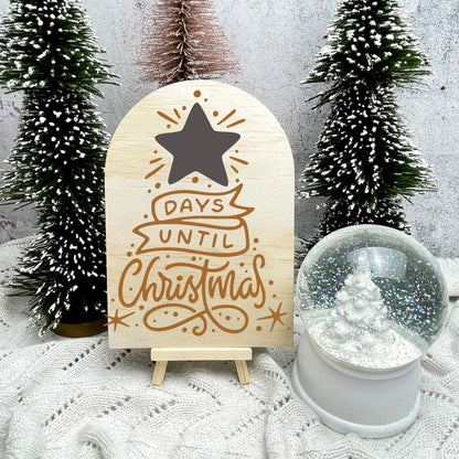 Santa Countdown, Sleeps Until Santa Visits Sign, Christmas Countdown, Kids Christmas, Countdown Board