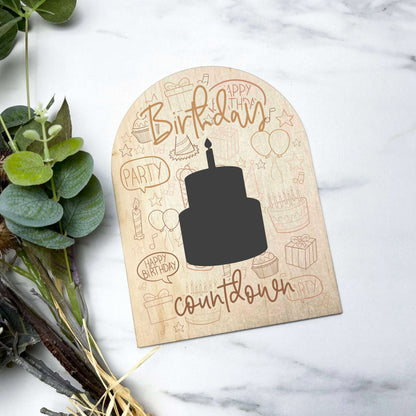 Birthday Countdown Sign, Days until Birthday Sign, Birthday Chalkboard, Kids Birthday