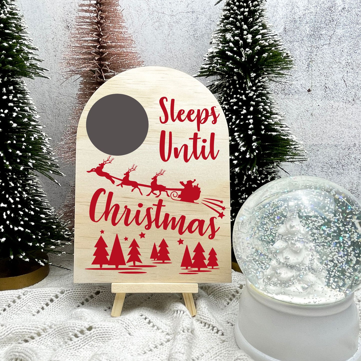 Santa Countdown, Sleeps Until Santa Visits Sign, Christmas Countdown, Kids Christmas, Countdown Board