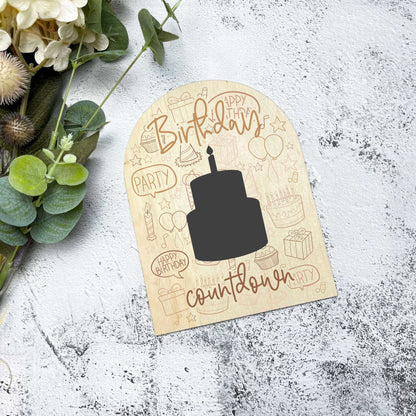 Birthday Countdown Sign, Days until Birthday Sign, Birthday Chalkboard, Kids Birthday