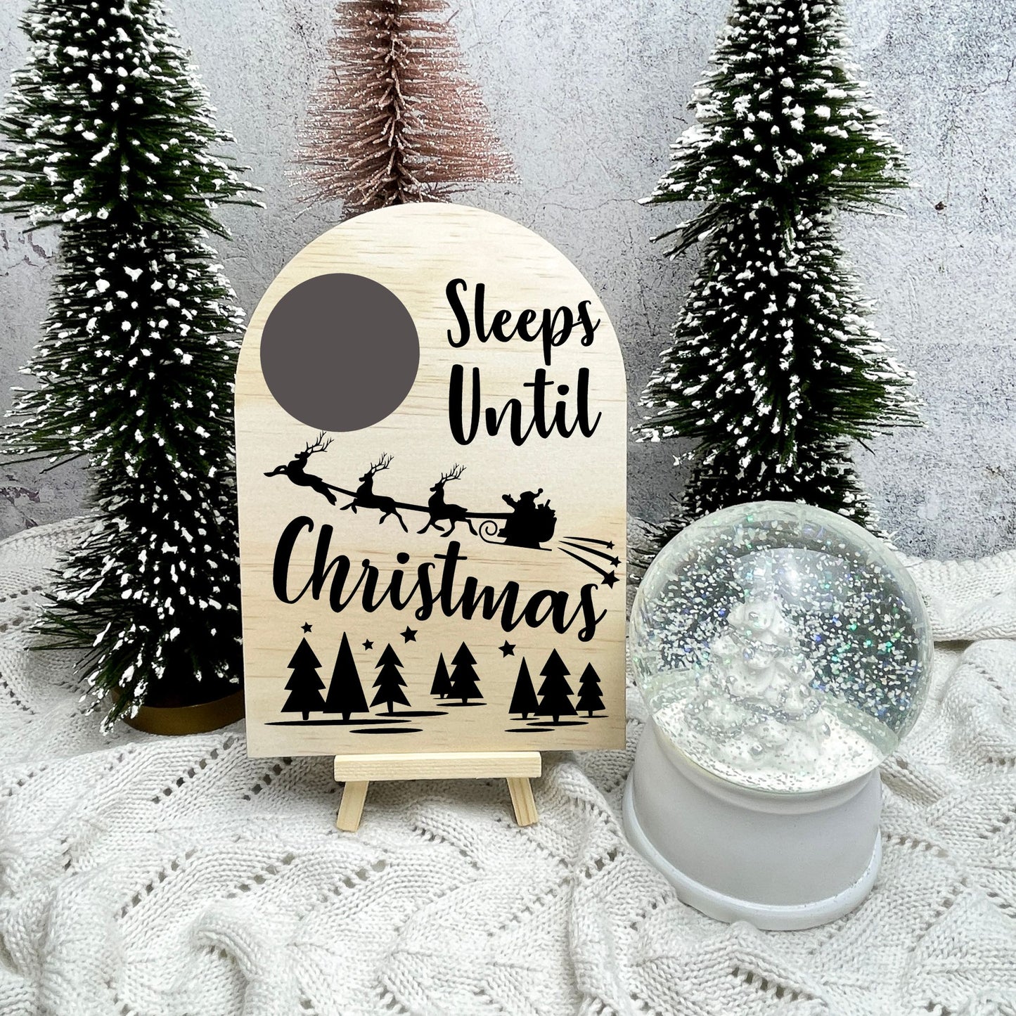 Santa Countdown, Sleeps Until Santa Visits Sign, Christmas Countdown, Kids Christmas, Countdown Board