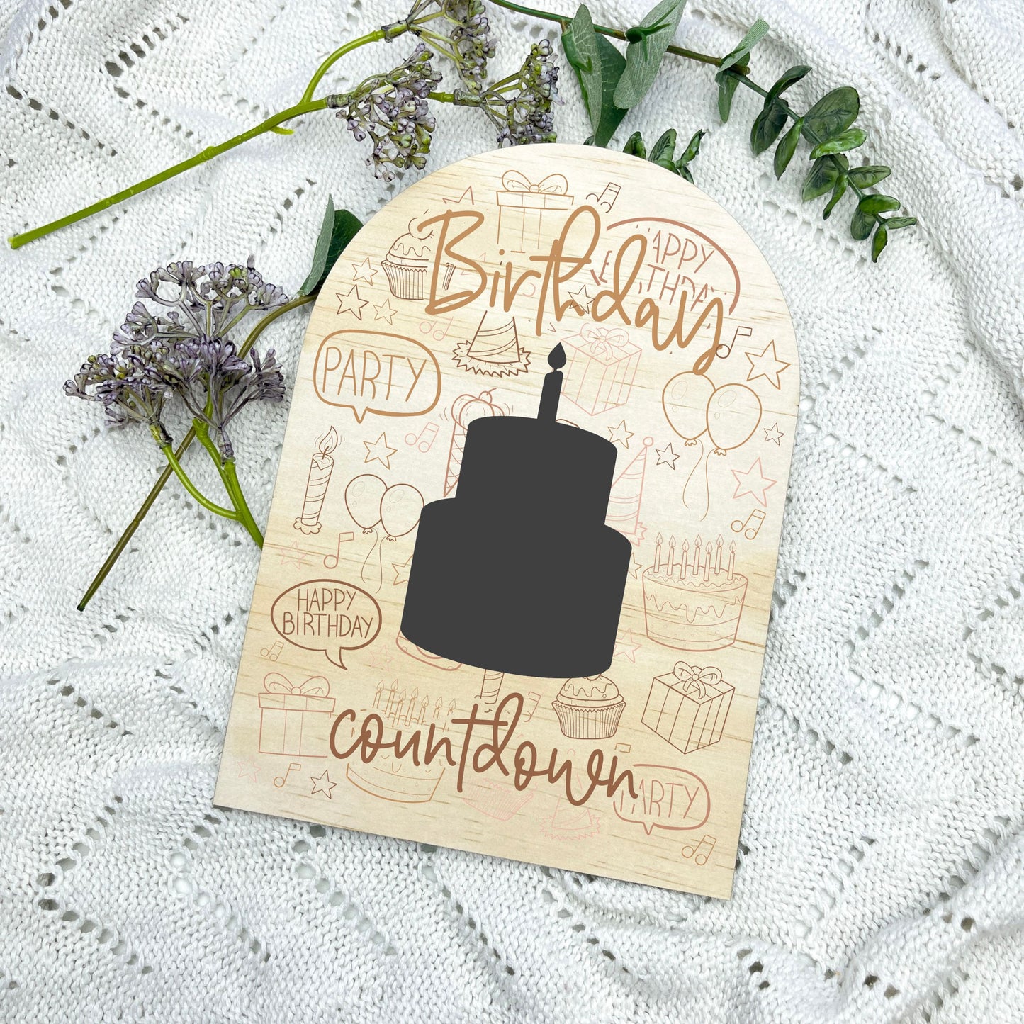 Birthday Countdown Sign, Days until Birthday Sign, Birthday Chalkboard, Kids Birthday