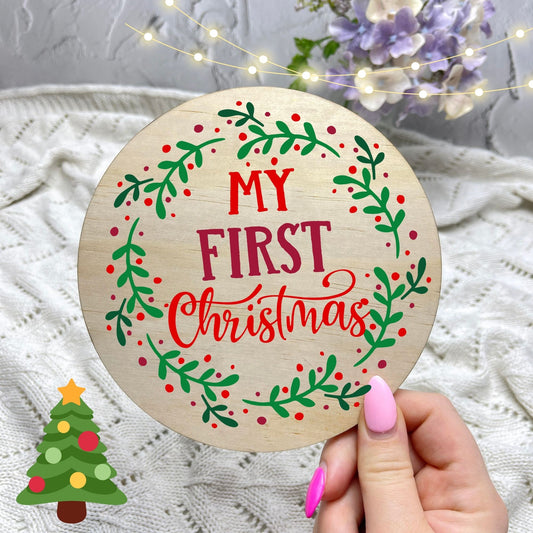 First Christmas Sign, Seasonal Decor, Holidays decor, Christmas Decor, festive decorations c1