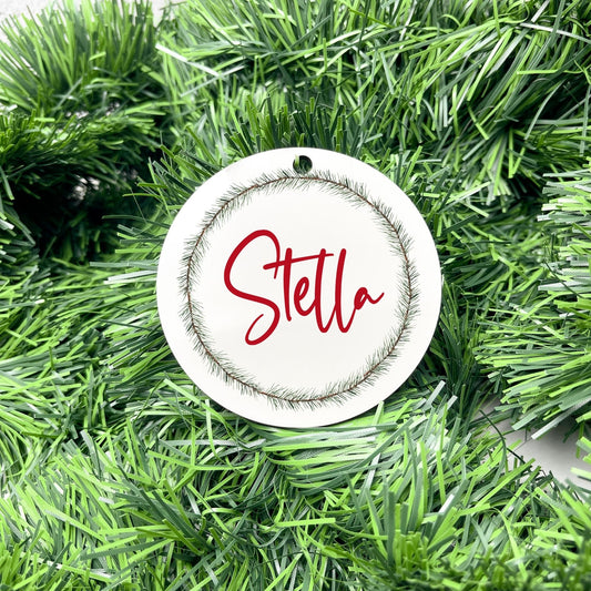 Personalised Name bauble, christmas ornament, christmas bauble, personalised ornament, family ornament