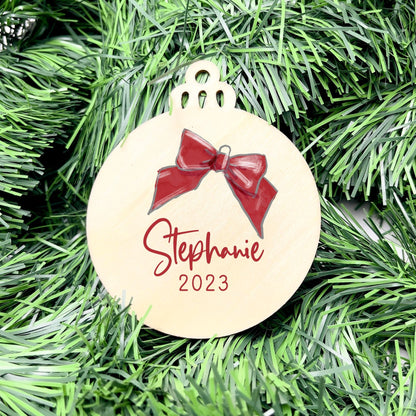 Personalised Name bauble, christmas ornament, christmas bauble, personalised ornament, family ornament