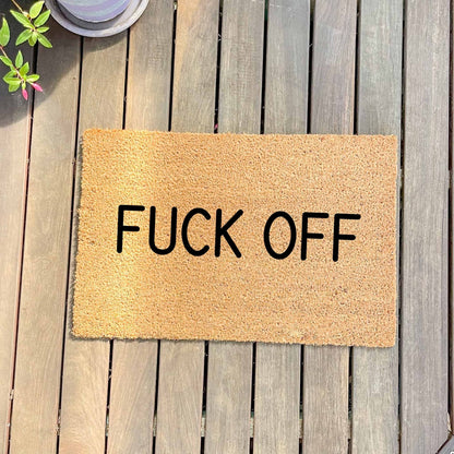 Fuck off doormat, sassy doormat, custom doormat, personalised doormat