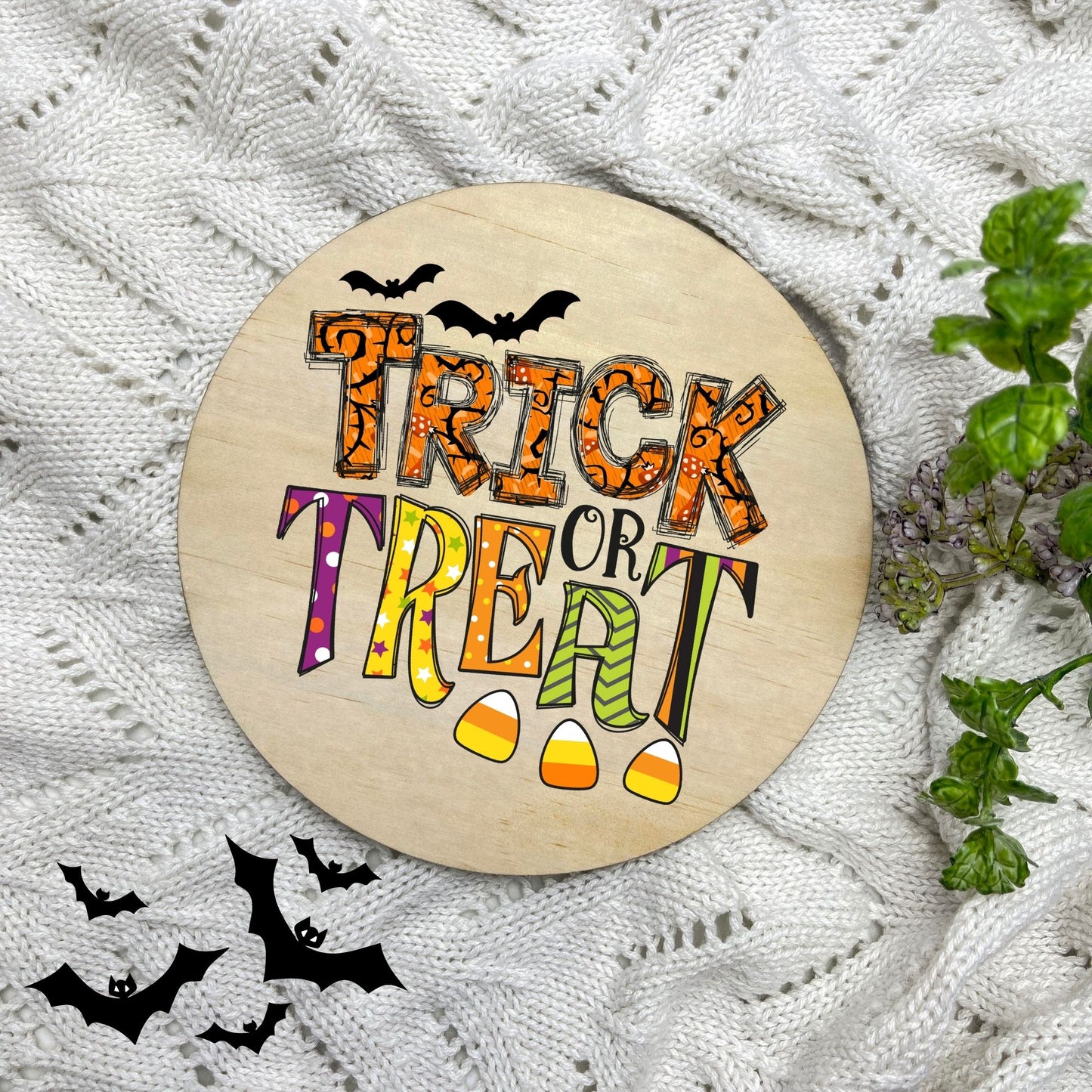 Trick or Treat sign, Halloween Decor, Spooky Vibes, hocus pocus sign, trick or treat decor, haunted house h6