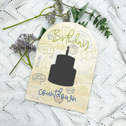 Birthday Countdown Sign, Days until Birthday Sign, Birthday Chalkboard, Kids Birthday