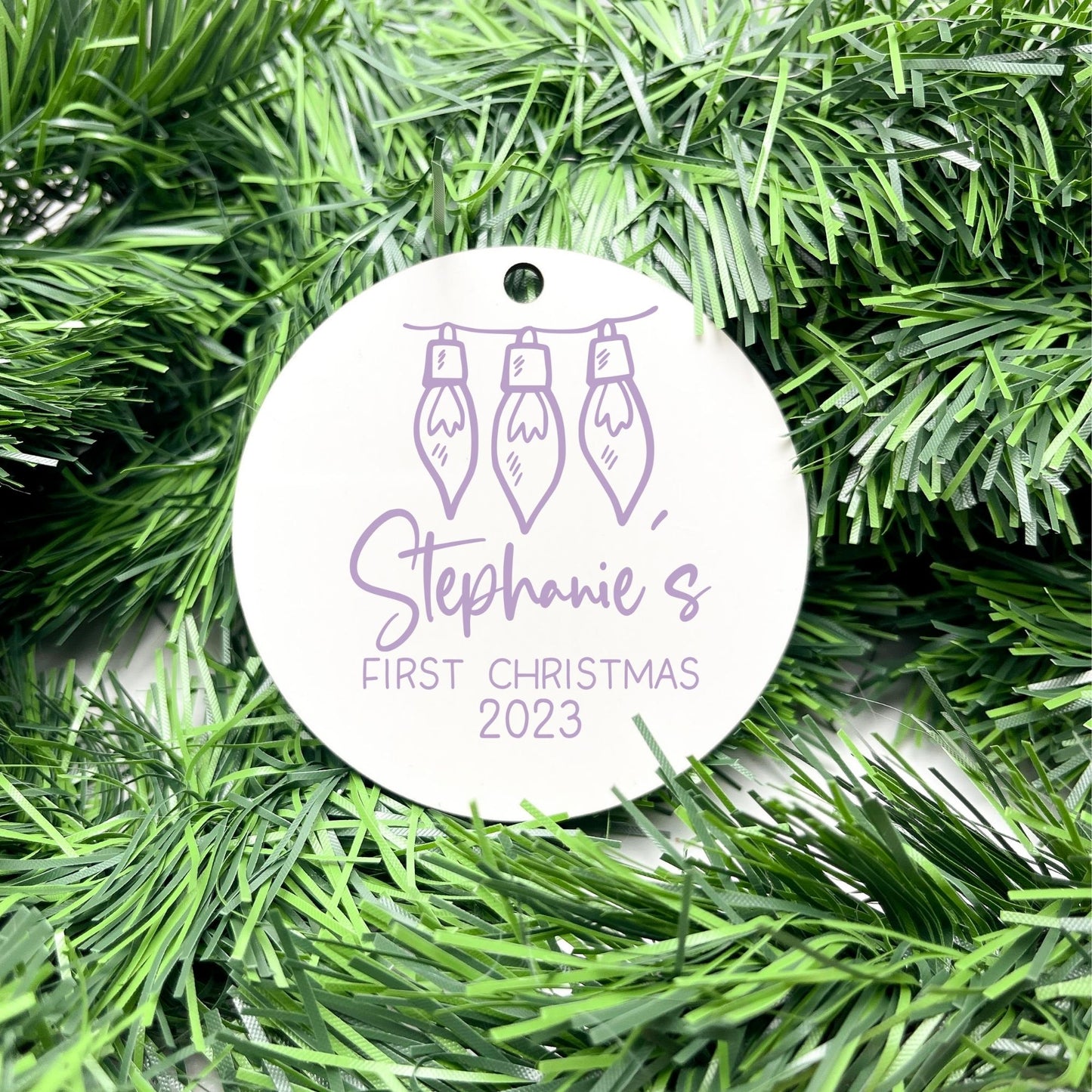 Personalised First Christmas bauble, Baby Keepsake, baby bauble, Custom Ornament, First Holiday ornament, baby first christmas ornament