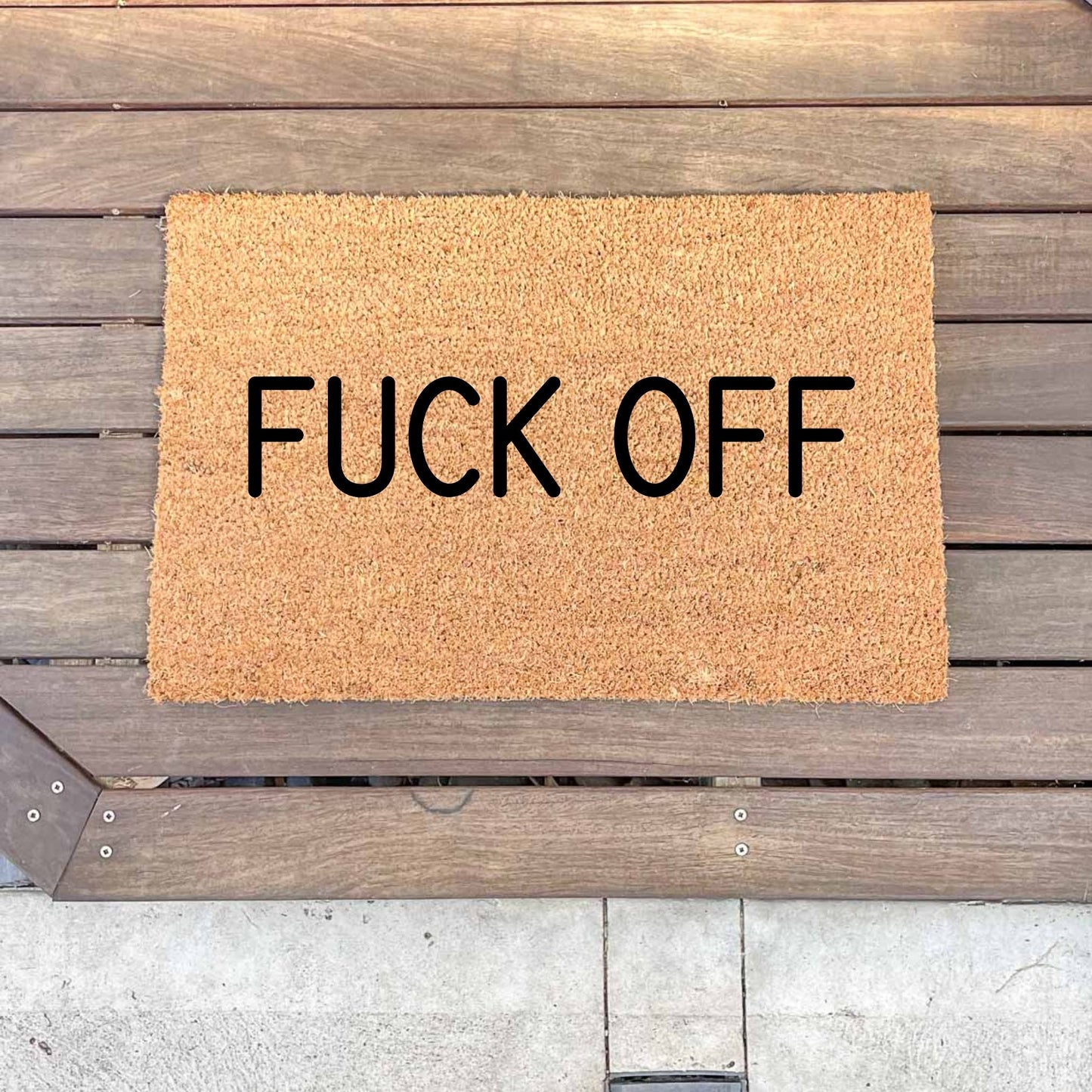 Fuck off doormat, sassy doormat, custom doormat, personalised doormat