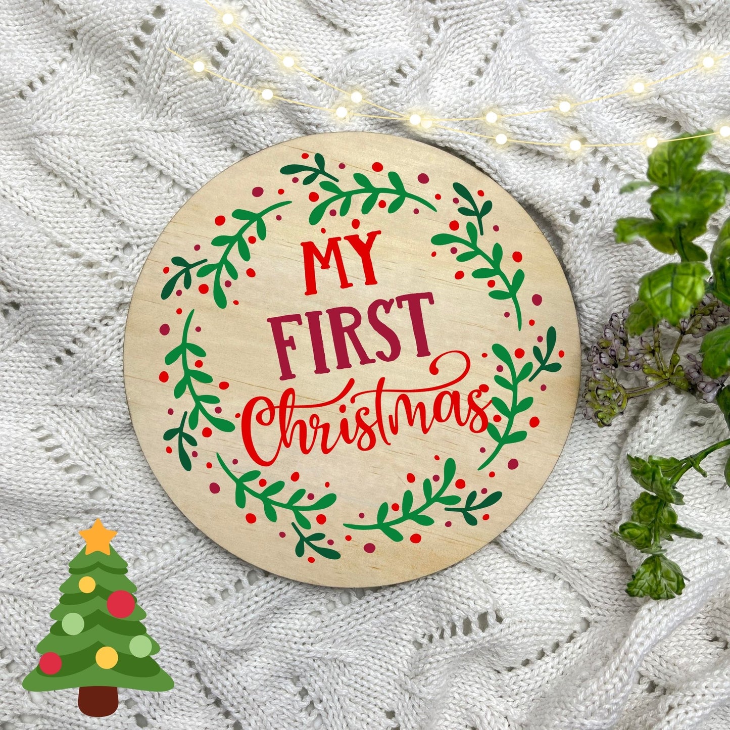 First Christmas Sign, Seasonal Decor, Holidays decor, Christmas Decor, festive decorations c1