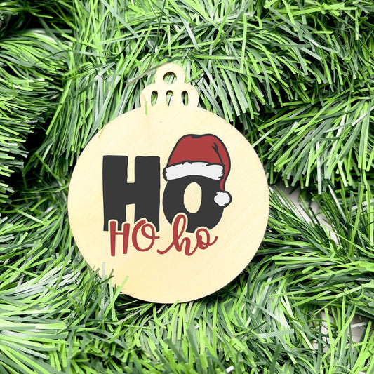 Ho Ho Ho bauble, christmas ornament, christmas bauble, ornament, family ornament