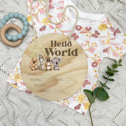 Birth announcement sign, baby birth sign, personalised baby plaque, birth plaque, newborn gift