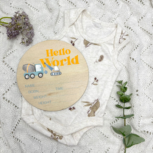 Birth announcement sign, baby birth sign, personalised baby plaque, birth plaque, newborn gift