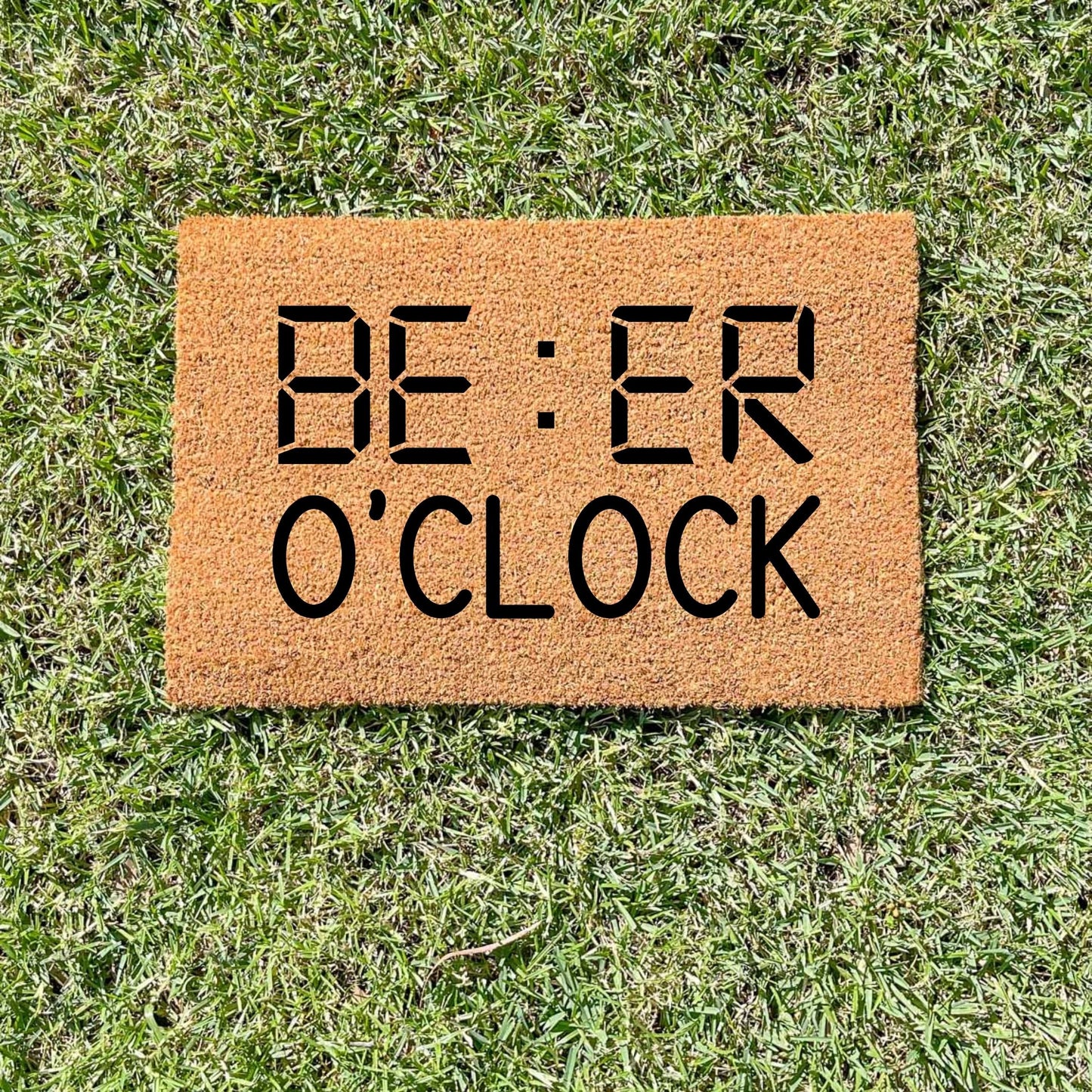 Beer O'Clock doormat, fathers day gift, gifts for him, birthday gift, dad doormat, grandpa doormat