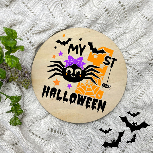 My first Halloween sign, Halloween Decor, Spooky Vibes, hocus pocus sign, trick or treat decor, haunted house h7