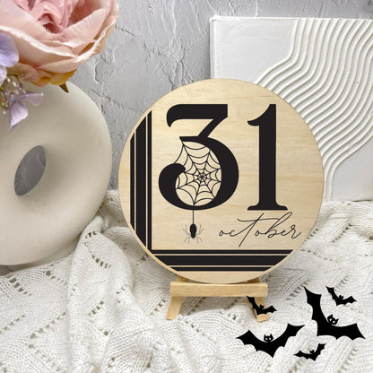 31 October sign, Halloween Decor, Spooky Vibes, hocus pocus sign, trick or treat decor, haunted house h32