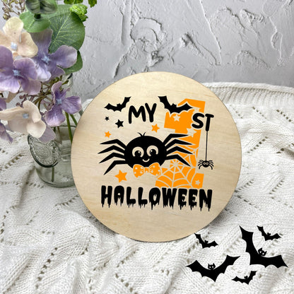 My first Halloween sign, Halloween Decor, Spooky Vibes, hocus pocus sign, trick or treat decor, haunted house h8