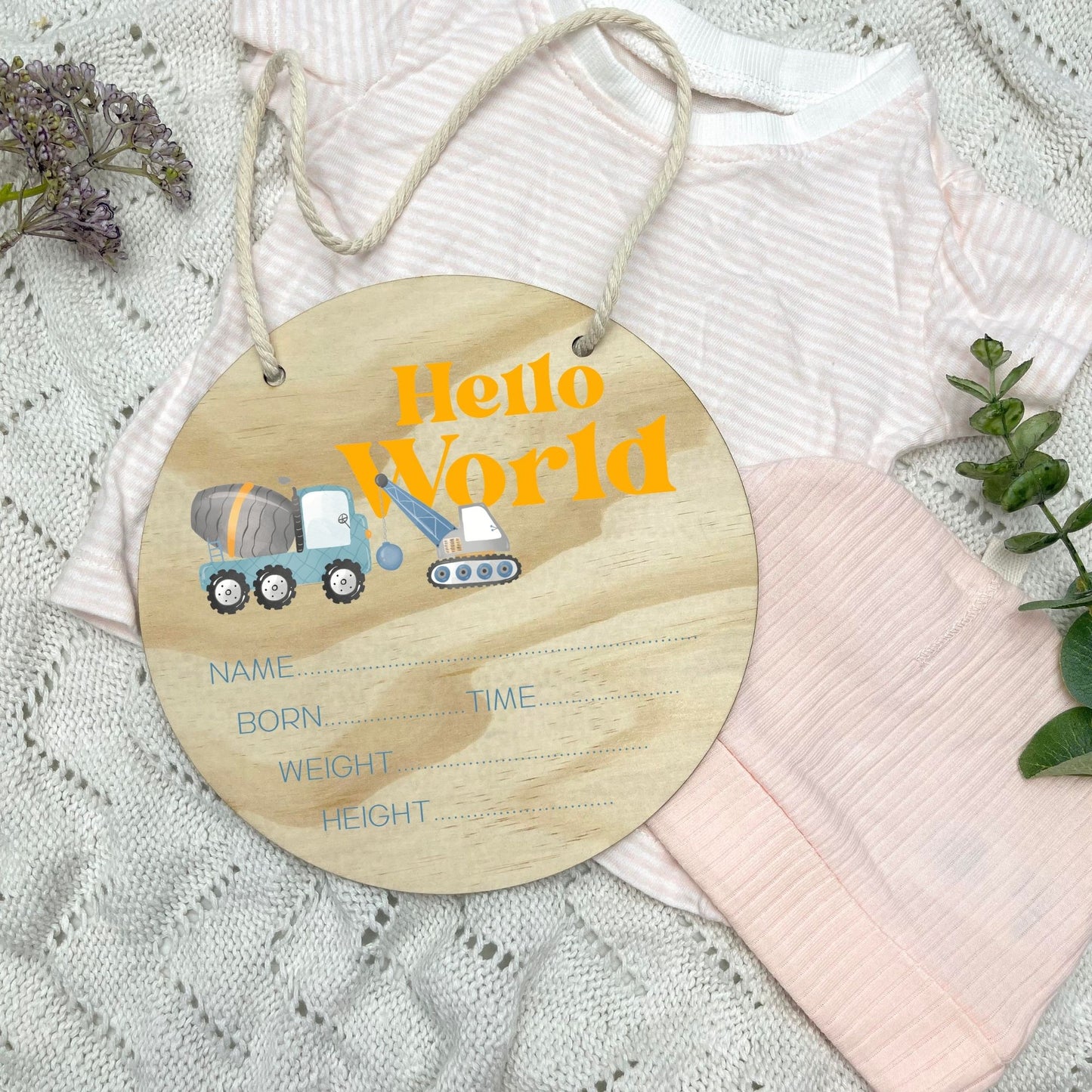 Birth announcement sign, baby birth sign, personalised baby plaque, birth plaque, newborn gift