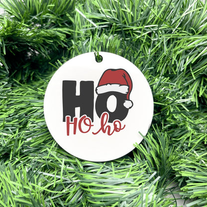 Ho Ho Ho bauble, christmas ornament, christmas bauble, ornament, family ornament