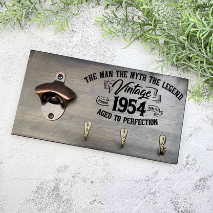 Man the Myth The Legend 70th Birthday beer sign, 1953 beer sign gift, 1954 birthday, 70th celebration, bottle opener sign