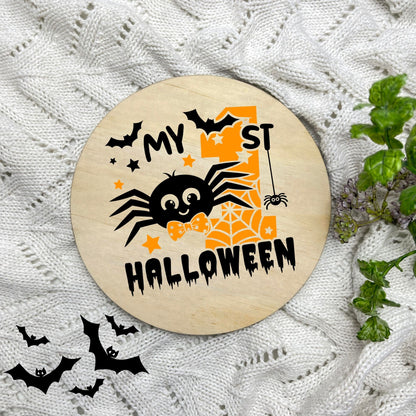 My first Halloween sign, Halloween Decor, Spooky Vibes, hocus pocus sign, trick or treat decor, haunted house h8