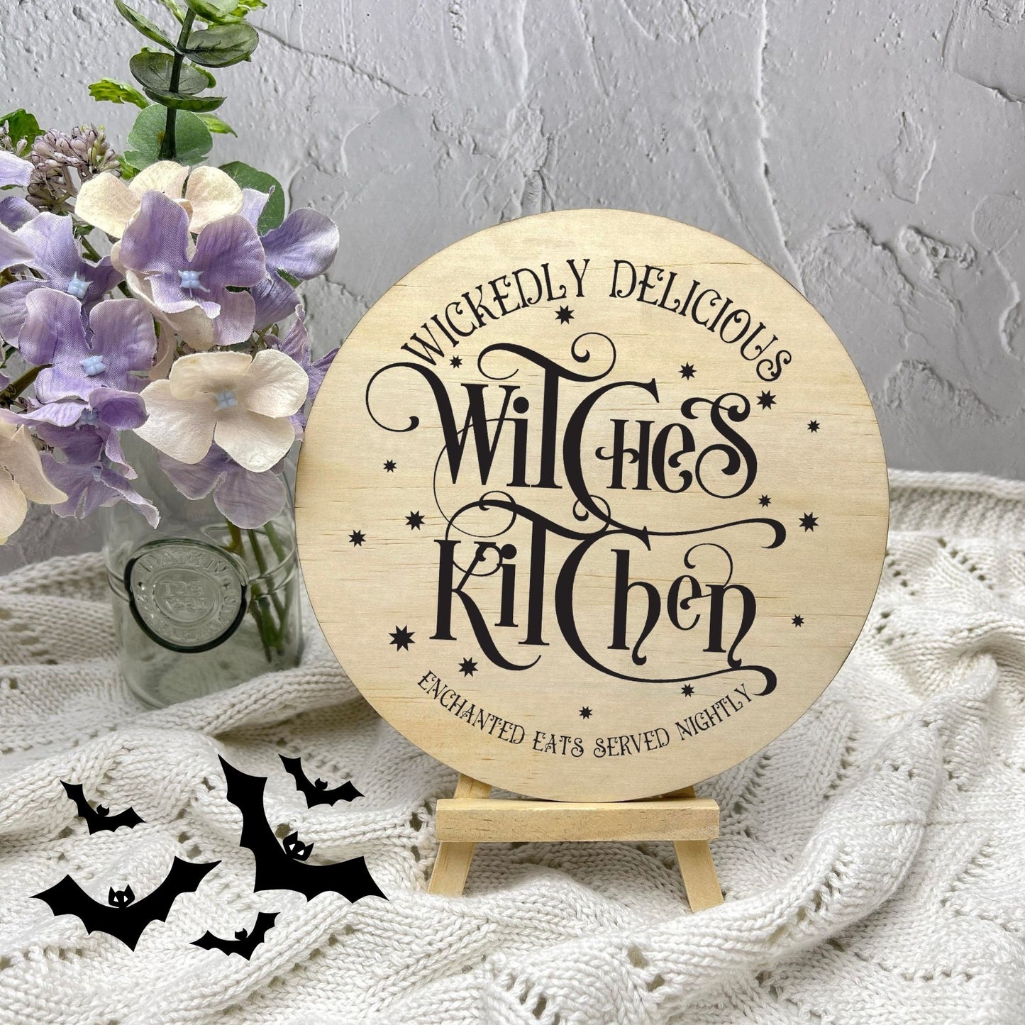 Witches kitchen sign, Halloween Decor, Spooky Vibes, hocus pocus sign, trick or treat decor, haunted house h59