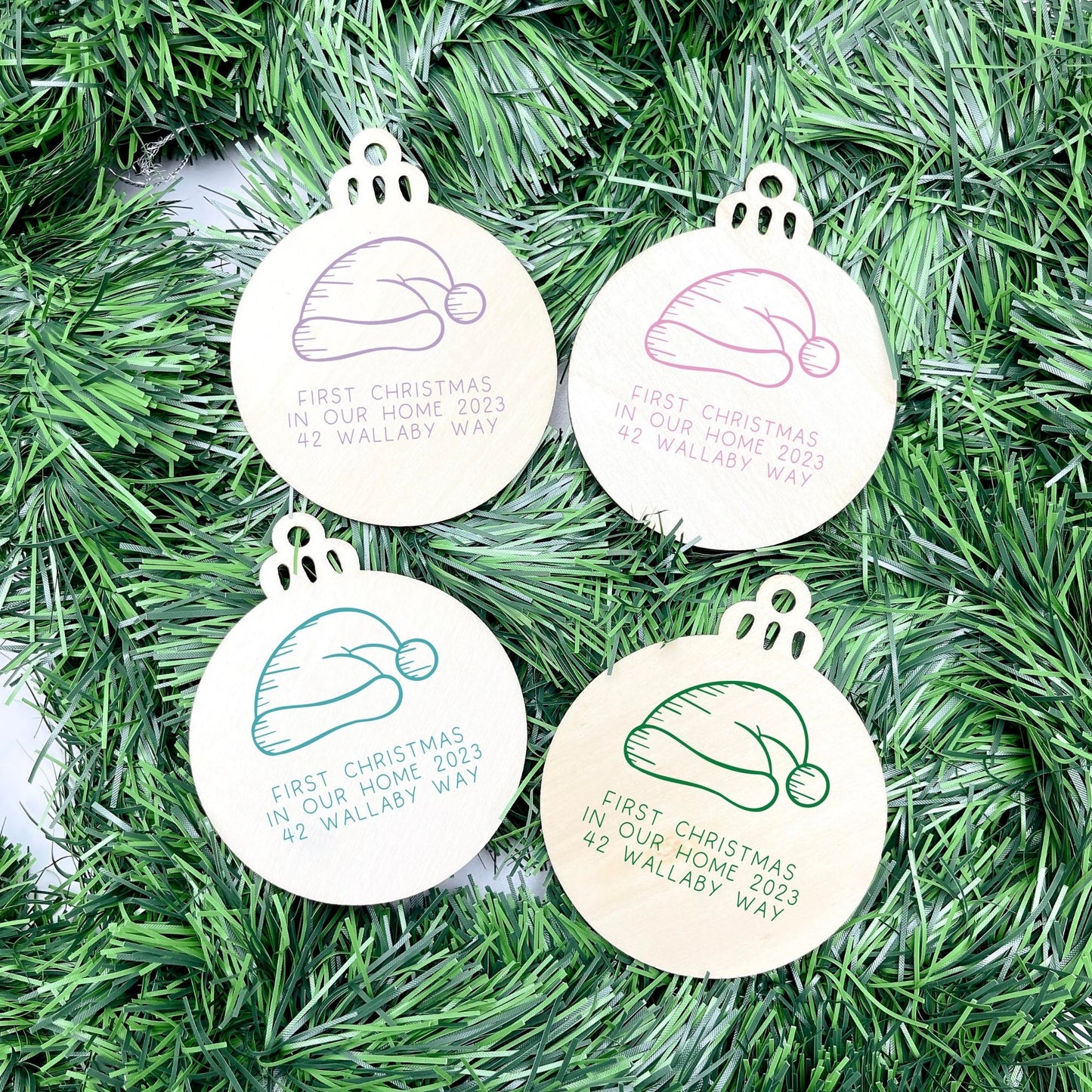 Personalised first Christmas in new home bauble, Housewarming Ornament, Cozy Home Decoration, new home bauble, holiday decor, christmas tree