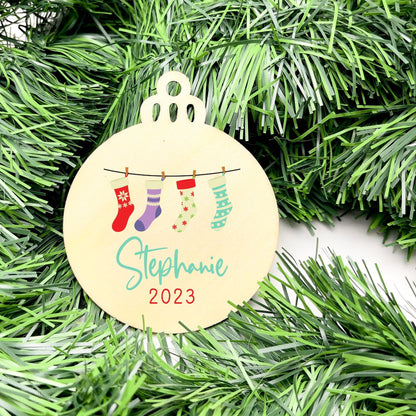 Personalised Name bauble, christmas ornament, christmas bauble, personalised ornament, family ornament