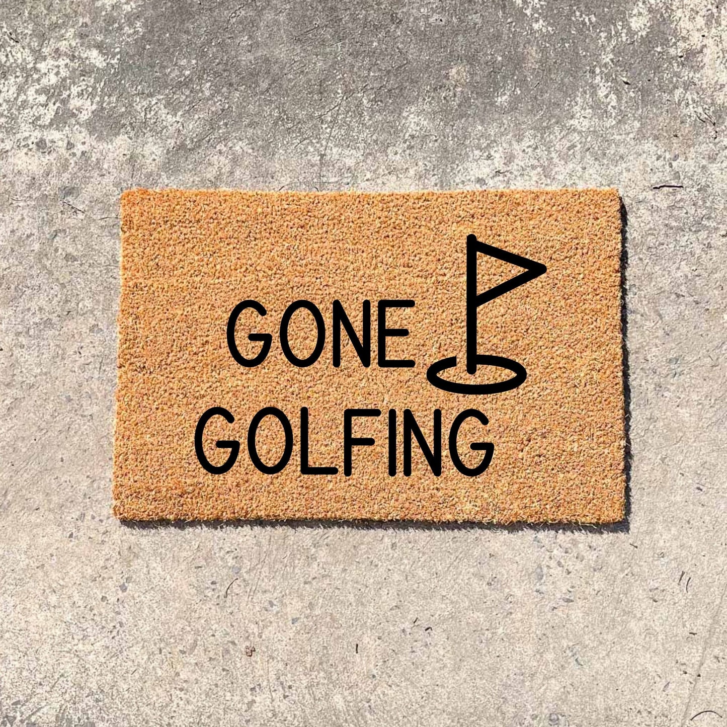 Gone Golfing doormat, fathers day gift, gifts for him, birthday gift, dad doormat, grandpa doormat