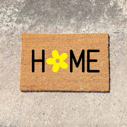Home daisy doormat, cutesy doormat, custom doormat, personalised doormat