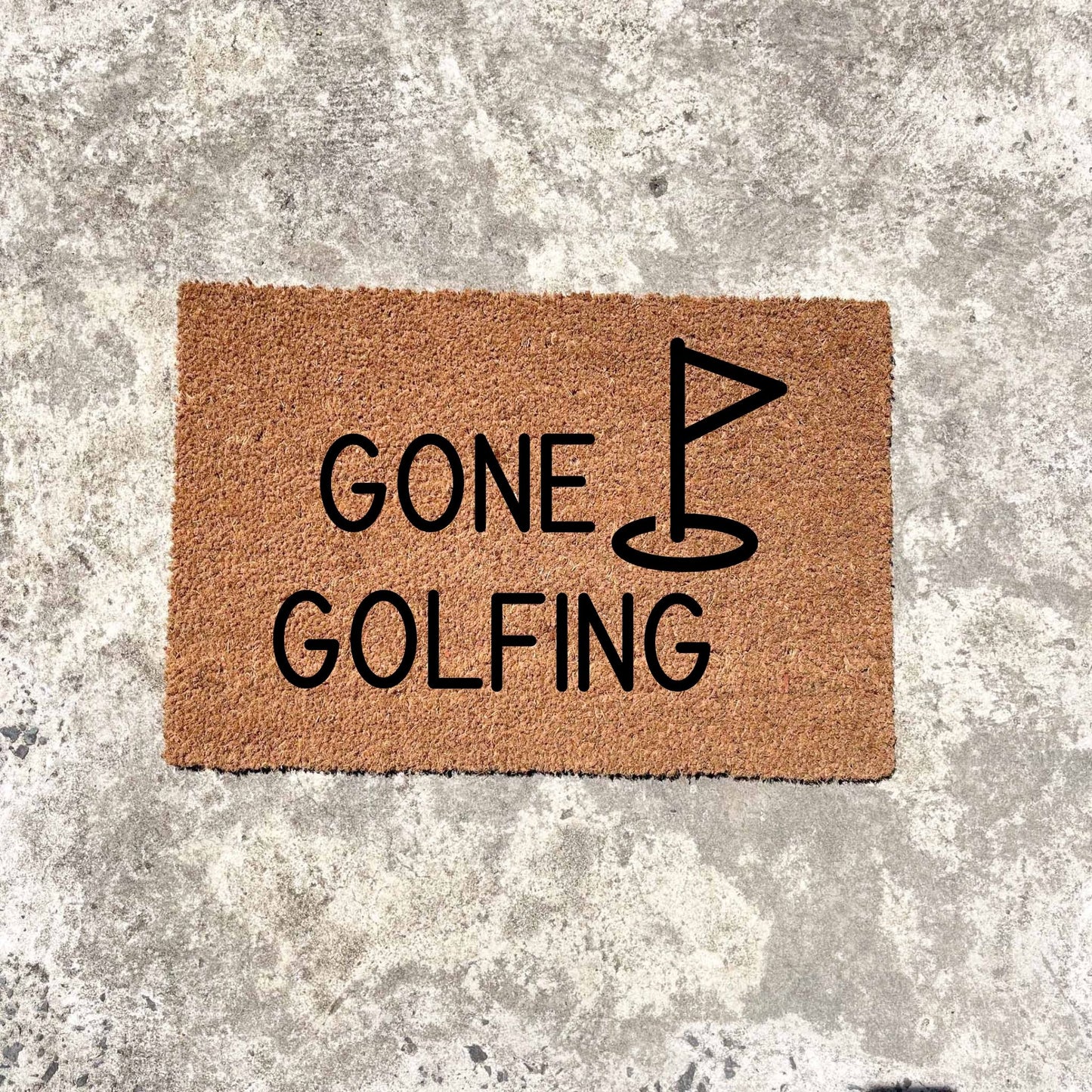 Gone Golfing doormat, fathers day gift, gifts for him, birthday gift, dad doormat, grandpa doormat