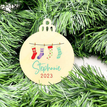 Personalised Name bauble, christmas ornament, christmas bauble, personalised ornament, family ornament