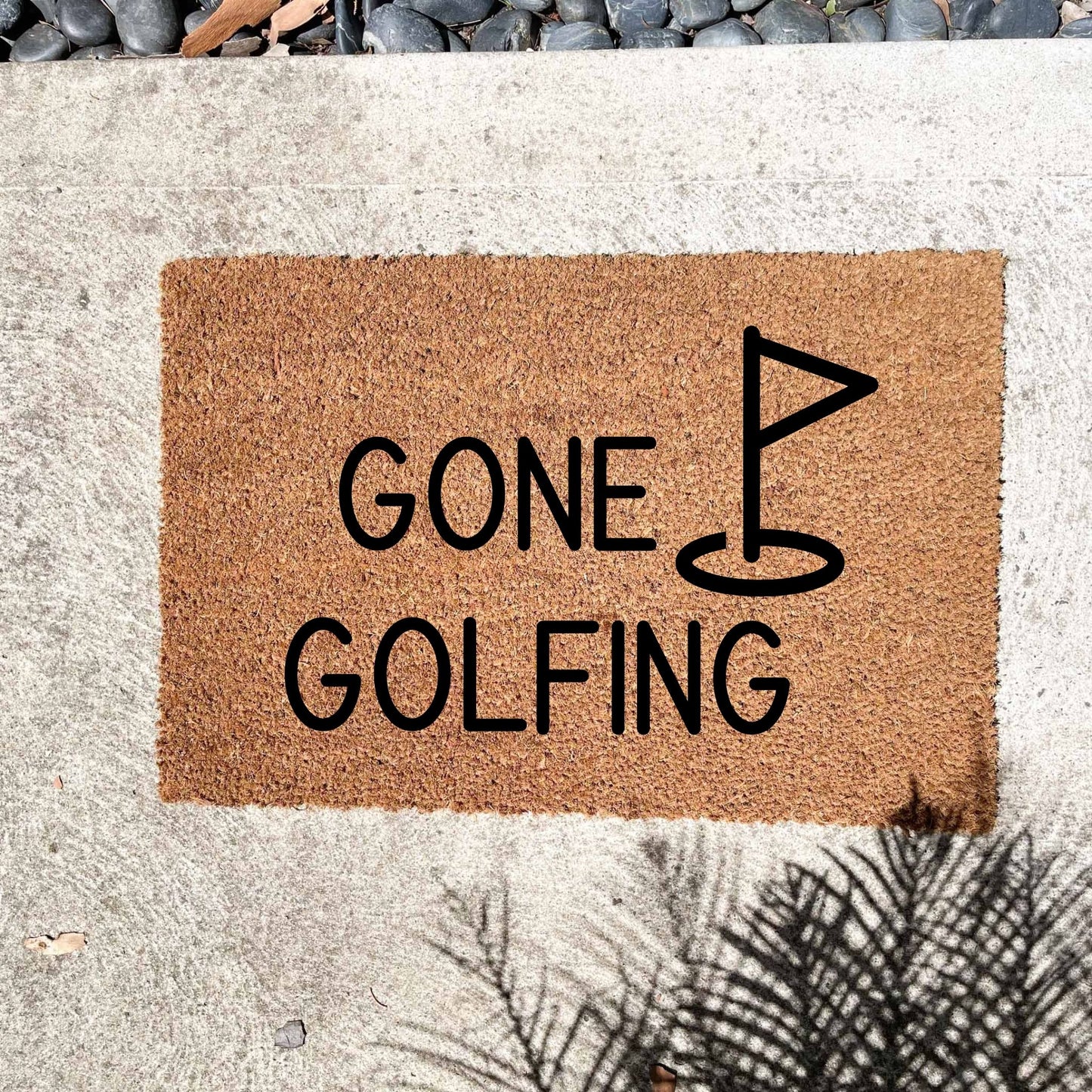 Gone Golfing doormat, fathers day gift, gifts for him, birthday gift, dad doormat, grandpa doormat