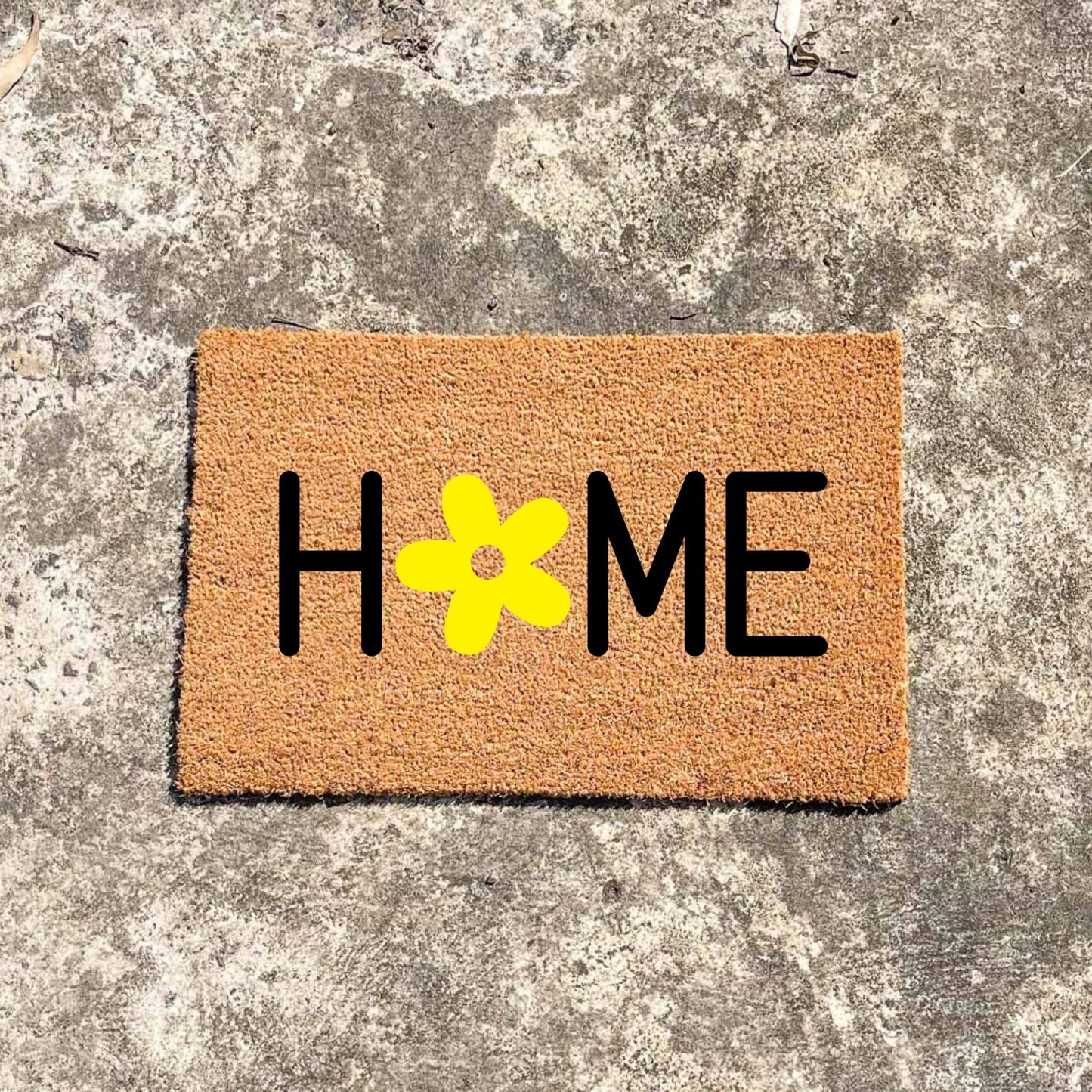 Home daisy doormat, cutesy doormat, custom doormat, personalised doormat