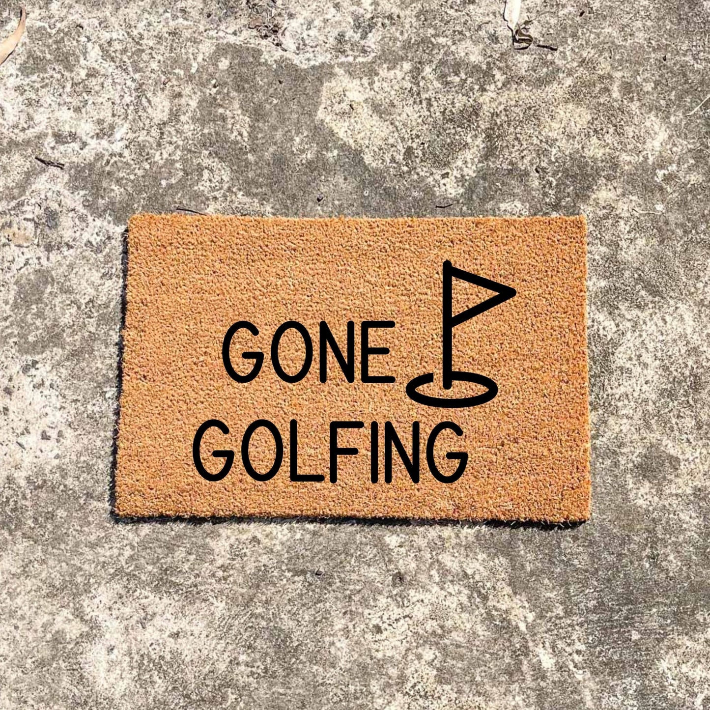 Gone Golfing doormat, fathers day gift, gifts for him, birthday gift, dad doormat, grandpa doormat