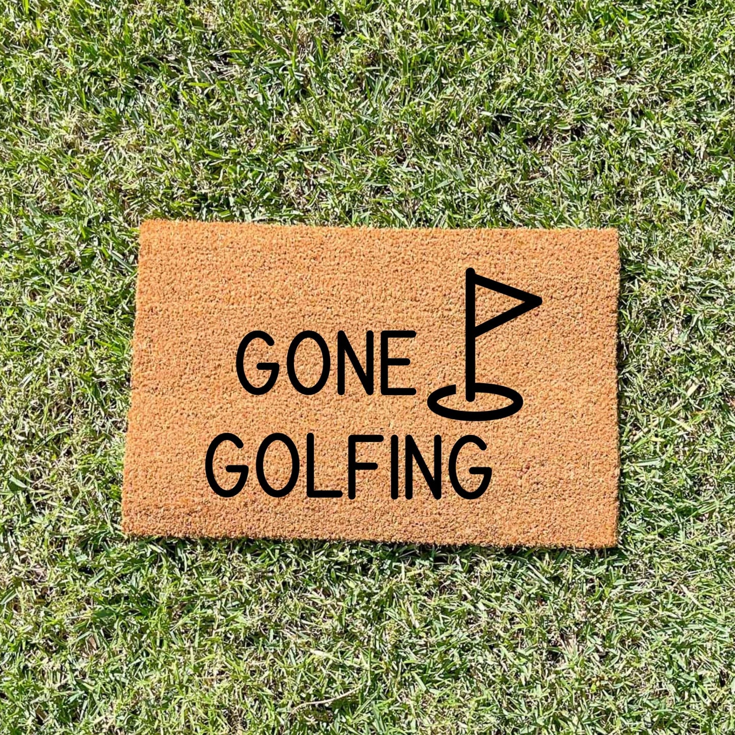 Gone Golfing doormat, fathers day gift, gifts for him, birthday gift, dad doormat, grandpa doormat