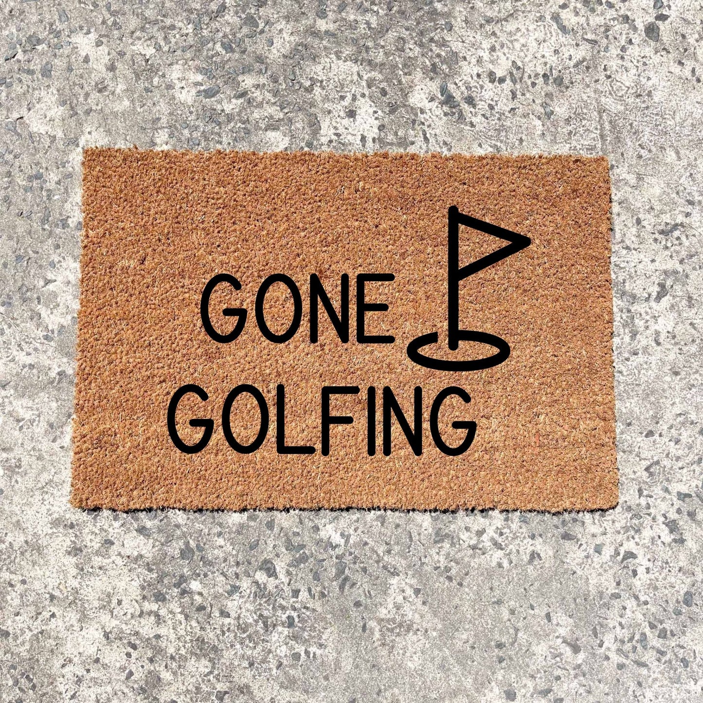 Gone Golfing doormat, fathers day gift, gifts for him, birthday gift, dad doormat, grandpa doormat