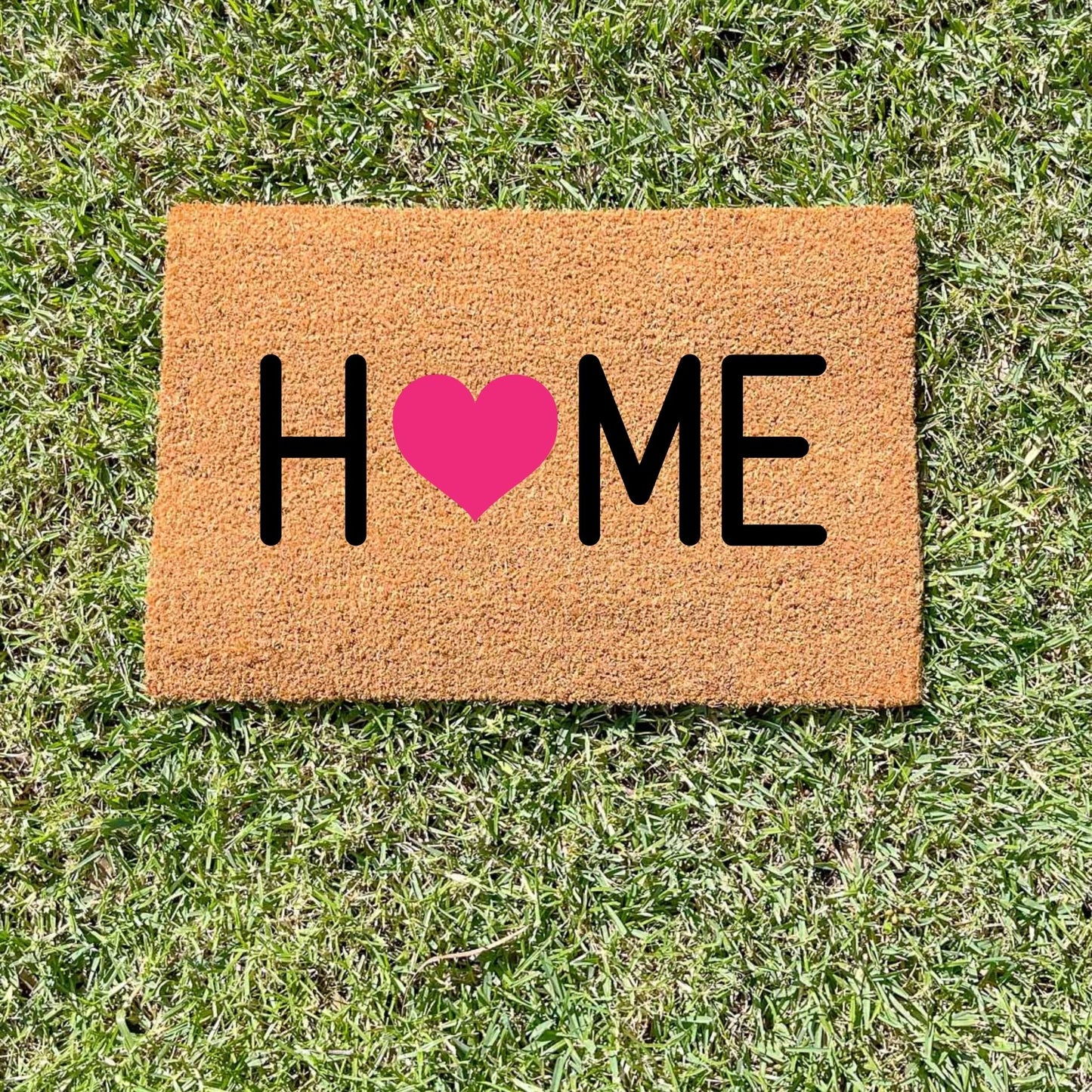 Home heart doormat, cutesy doormat, custom doormat, personalised doormat