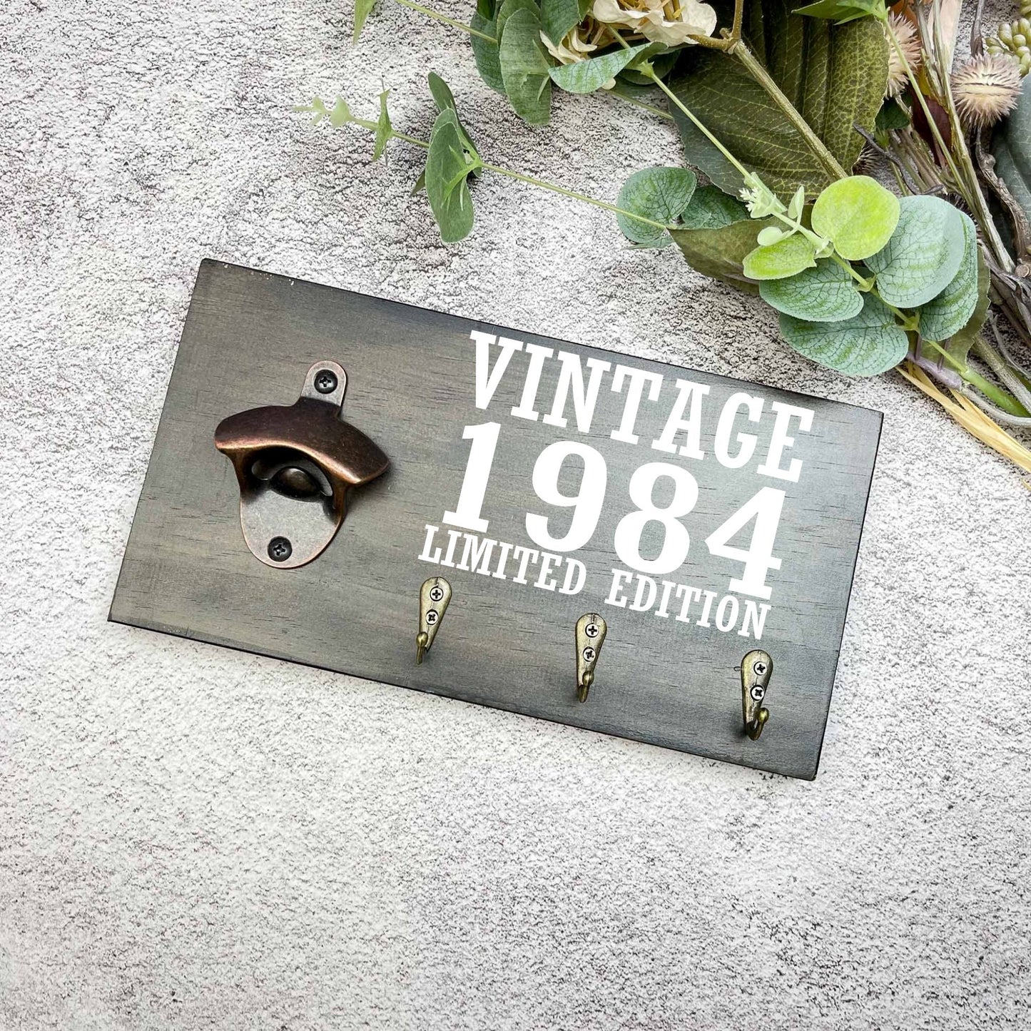 Vintage 40th Birthday beer sign, 1983 beer sign gift, 1984 birthday, 40th celebration, bottle opener sign