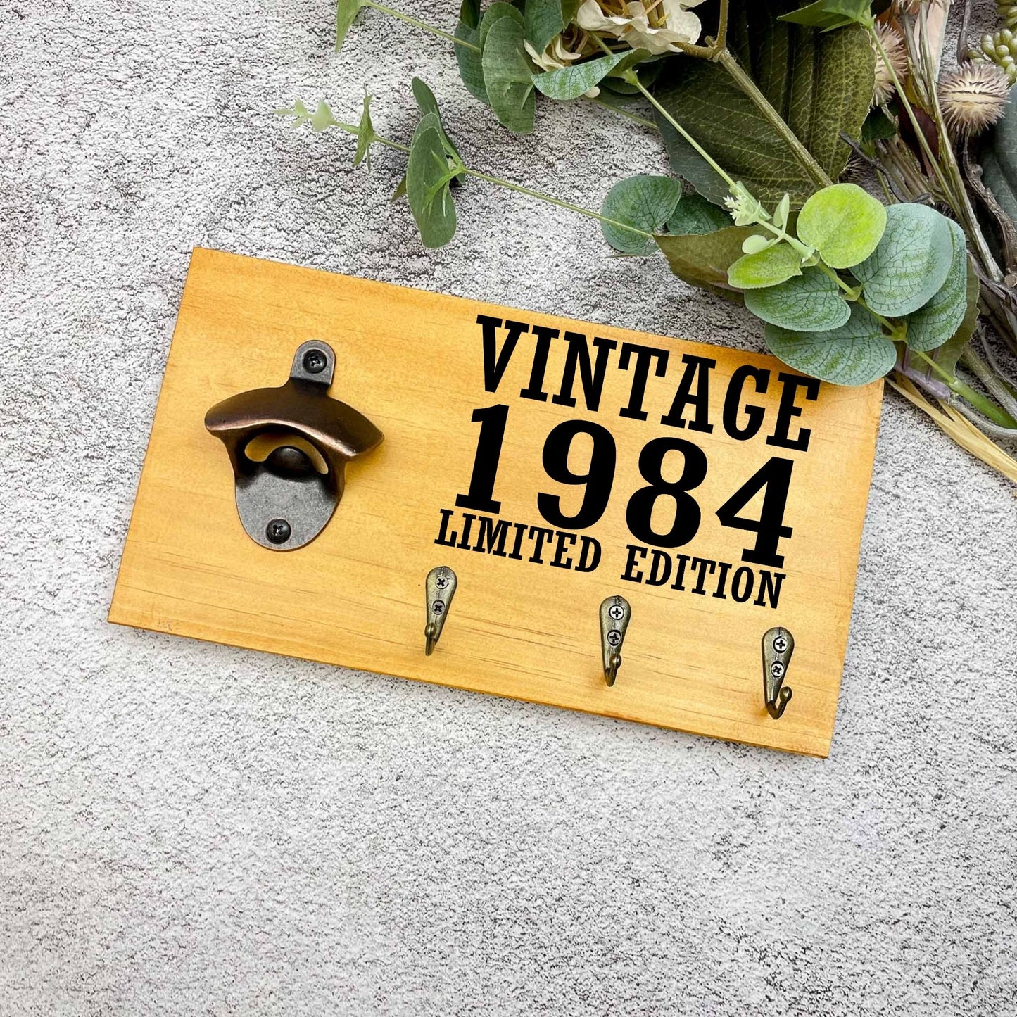 Vintage 40th Birthday beer sign, 1983 beer sign gift, 1984 birthday, 40th celebration, bottle opener sign