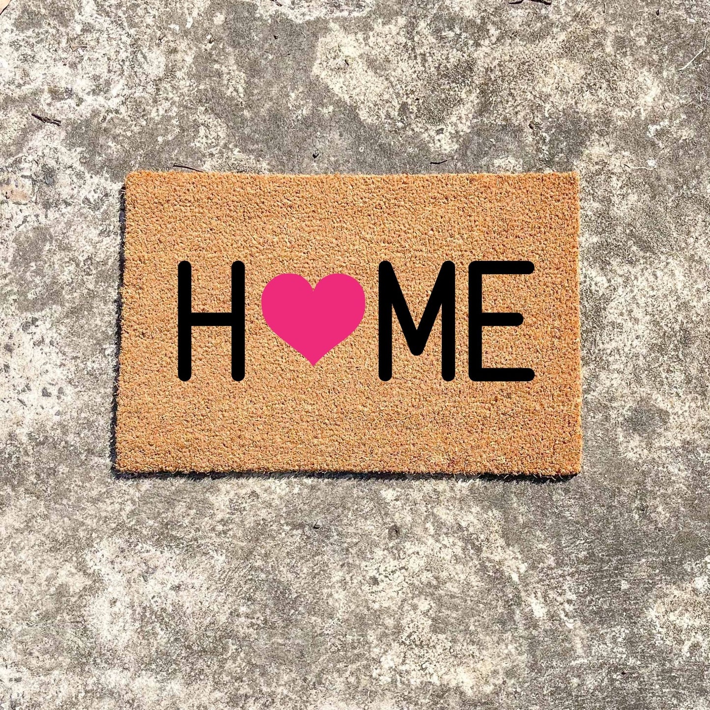 Home heart doormat, cutesy doormat, custom doormat, personalised doormat